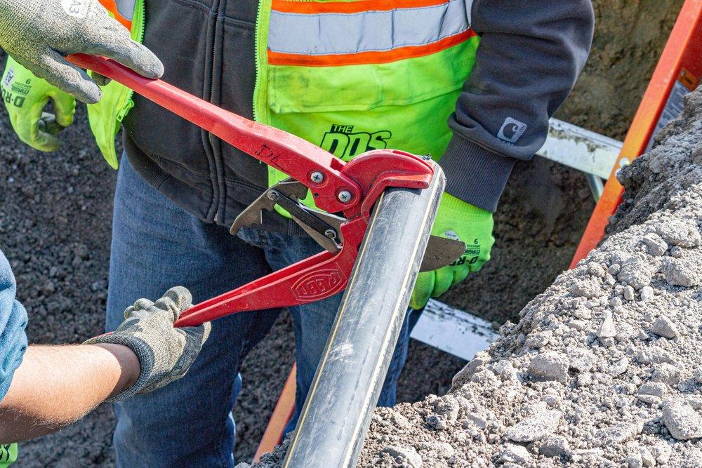 REED Red 17 in. Ratchet Shears 