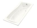 72 in. x 36 in. Bathtub with Right Hand Drain in White