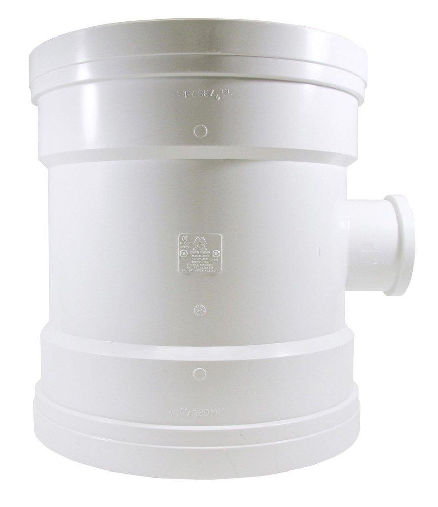 TRENCH TOUGH PLUS Gasket Plastic Reducing Sewer Tee 