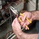 Klein Tools Yellow Sided Cutting Plier with Crimp Die 