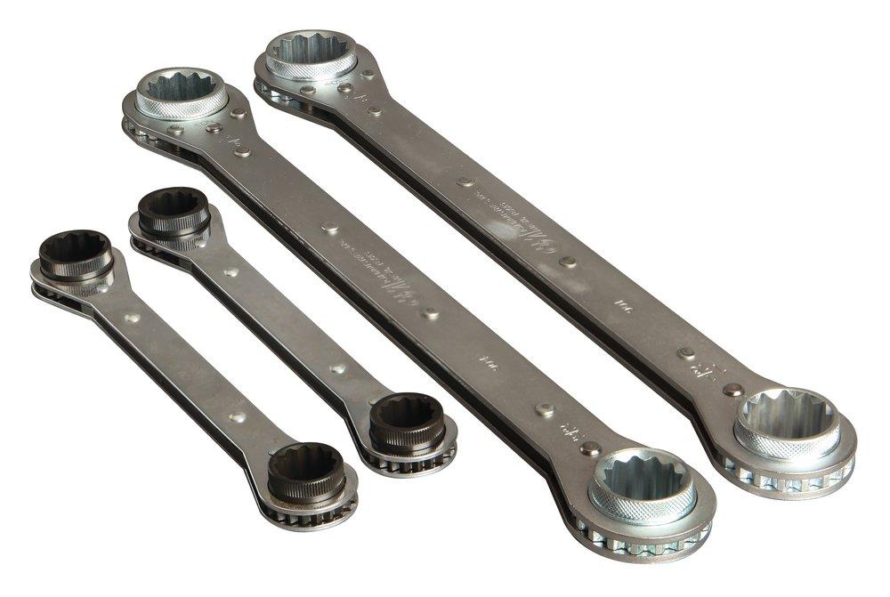 JCM Industries Polished Chrome Wrench Set 