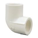 White Socket x FIPT Straight Schedule 40 PVC 90 Degree Elbow 