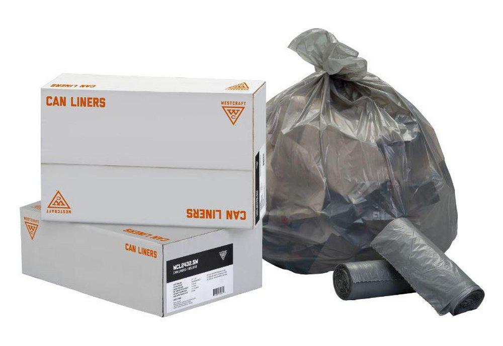 Westcraft Grey 45 x 50 in. 2 mil Can Liner in Grey (Case of 100) 