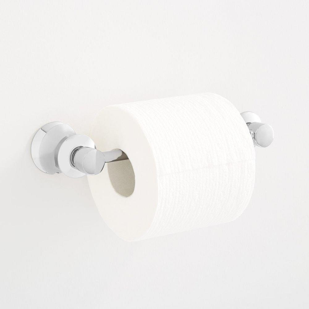 Signature Hardware Chrome Wall Mount Toilet Tissue Holder 