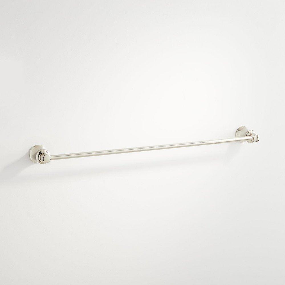Signature Hardware Polished Nickel 25-7/8 in. Towel Bar 
