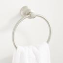 Signature Hardware Brushed Nickel 6-1/4 in. Towel Ring 