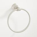 Signature Hardware Brushed Nickel Round Open Towel Ring 