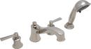 Two Handle Roman Tub Faucet in Polished Nickel Trim Only