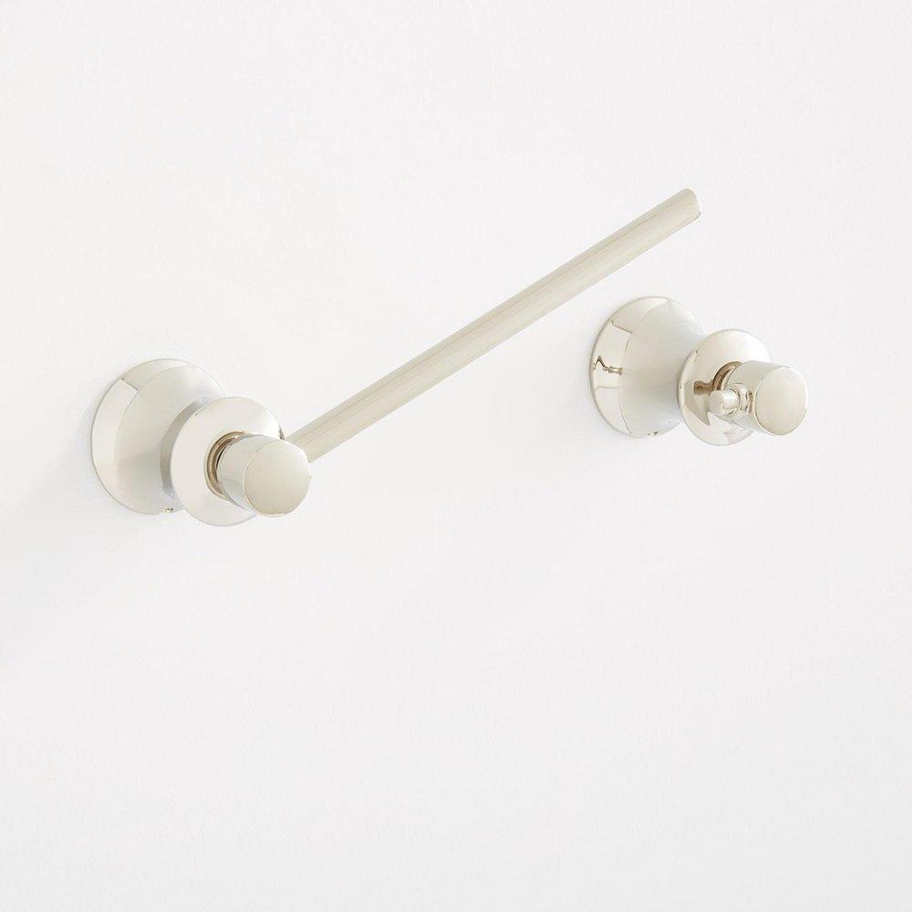 Signature Hardware Polished Nickel Wall Mount Toilet Tissue Holder 