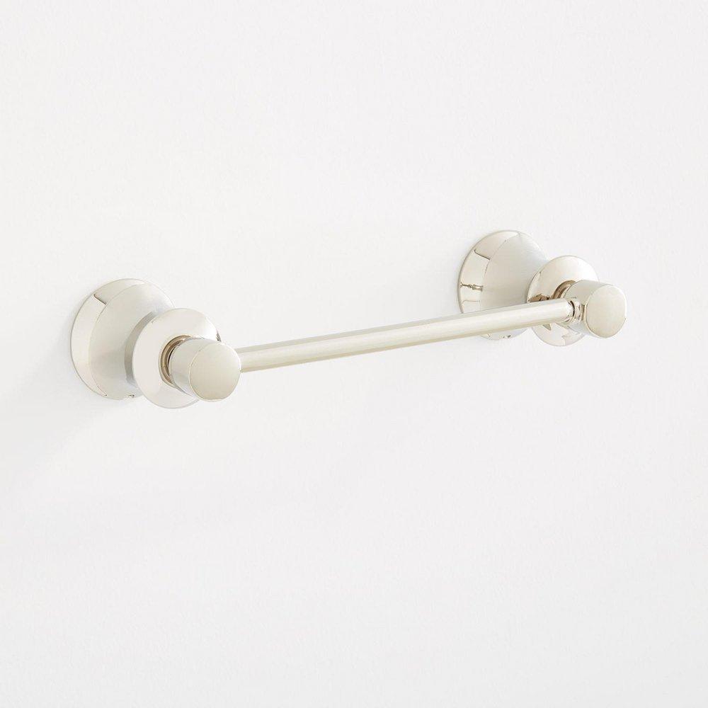 Signature Hardware Polished Nickel Wall Mount Toilet Tissue Holder 