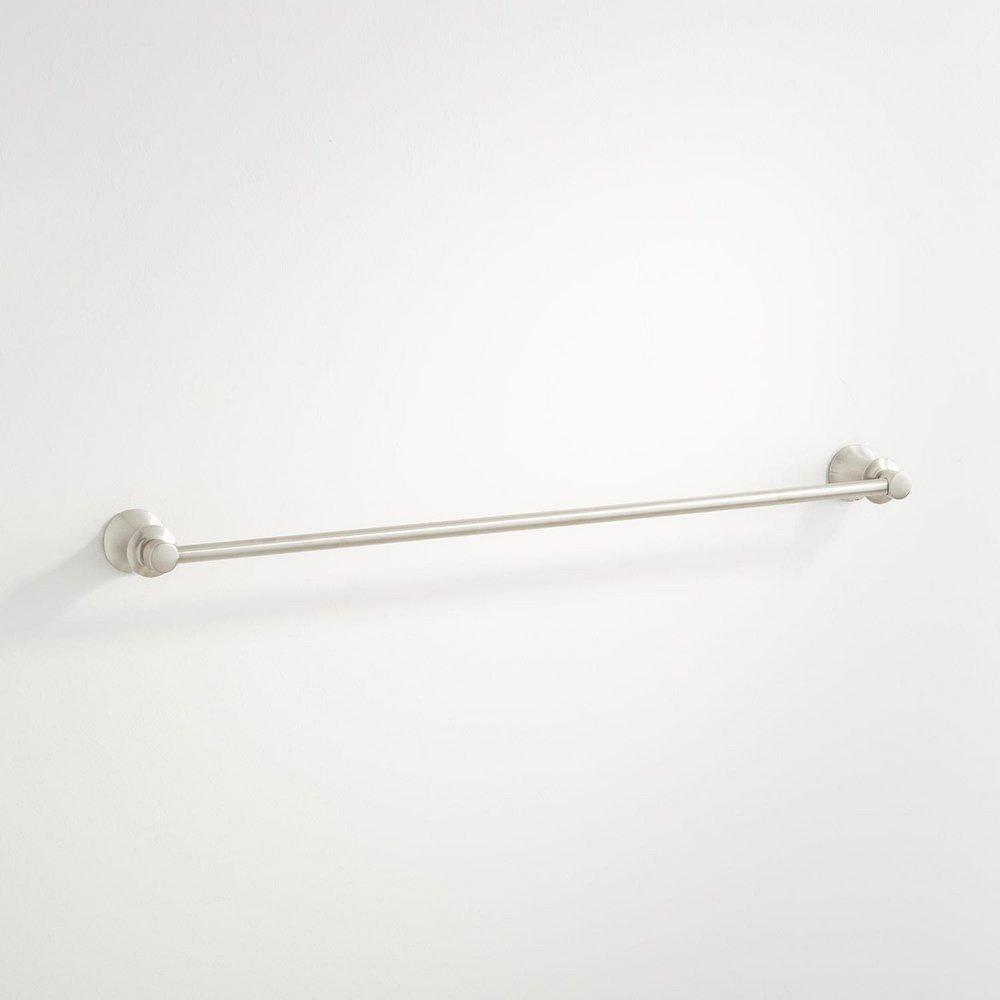 Signature Hardware Brushed Nickel 19-7/8 in. Towel Bar 