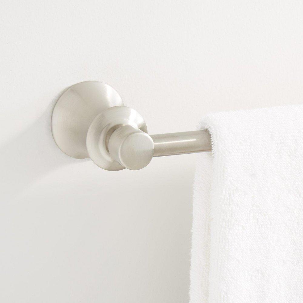 Signature Hardware Brushed Nickel 19-7/8 in. Towel Bar 