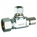 dahl Valve Chrome Plated OD Compression Loose Key Angle Supply Stop Valve in Chrome Plated 