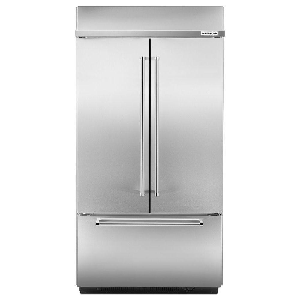 KitchenAid Stainless Steel 42-1/4 in. 24.2 cu. ft. French Door Refrigerator 