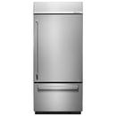 KitchenAid Stainless Steel 36-1/4 in. 20.9 cu. ft. Bottom Mount Freezer Refrigerator 