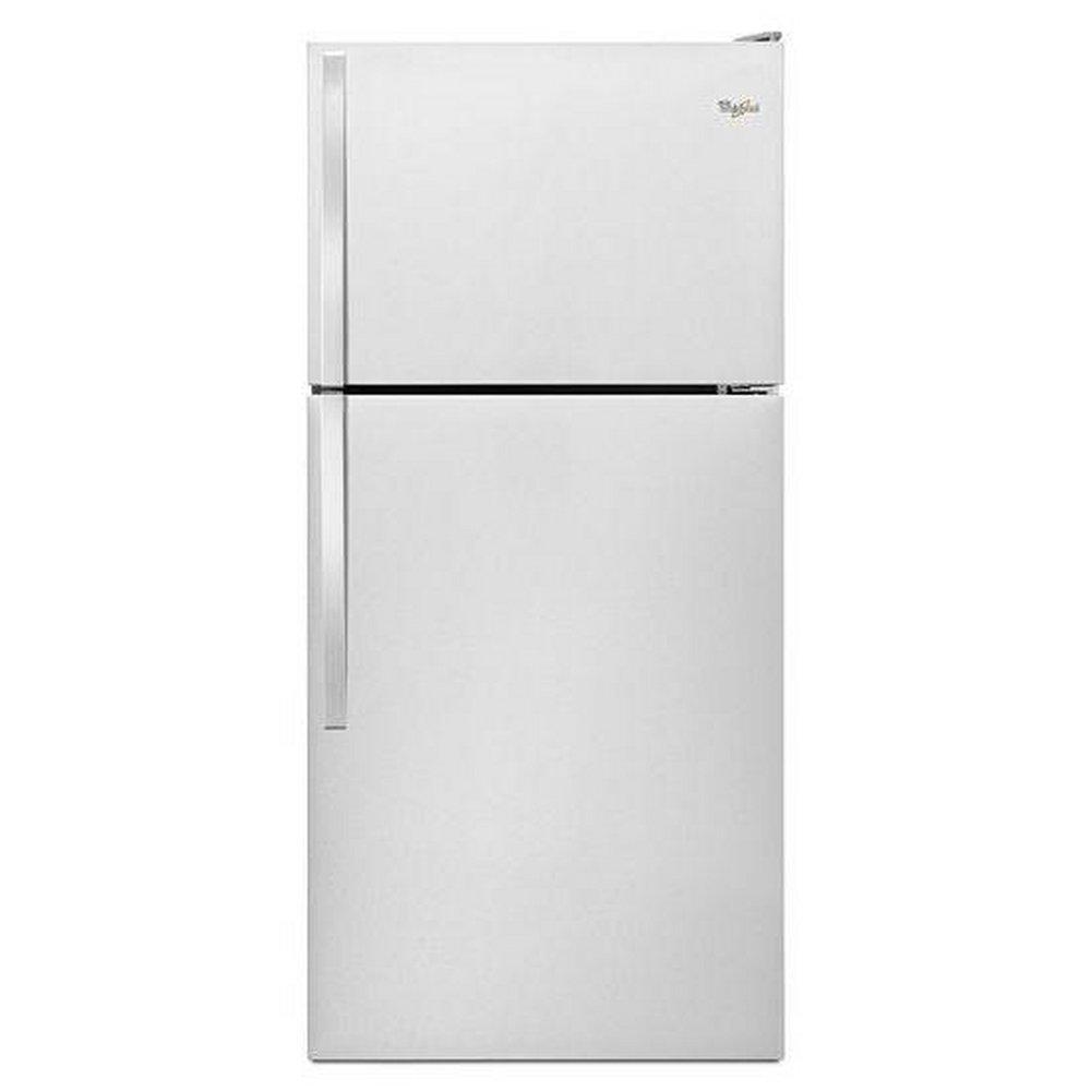 Whirlpool Monochromatic Stainless Steel 29-3/4 in. 18 cu. ft. Top Mount Freezer and Full Refrigerator 