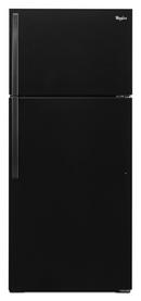 28 in. 14 cu. ft. Top Mount Freezer and Full Refrigerator in Black