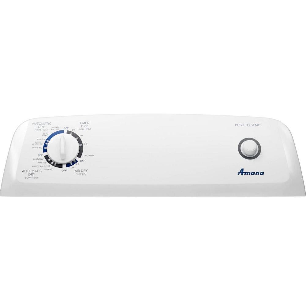 Amana White 29 in. 6.5 cu. ft. Electric Dryer 