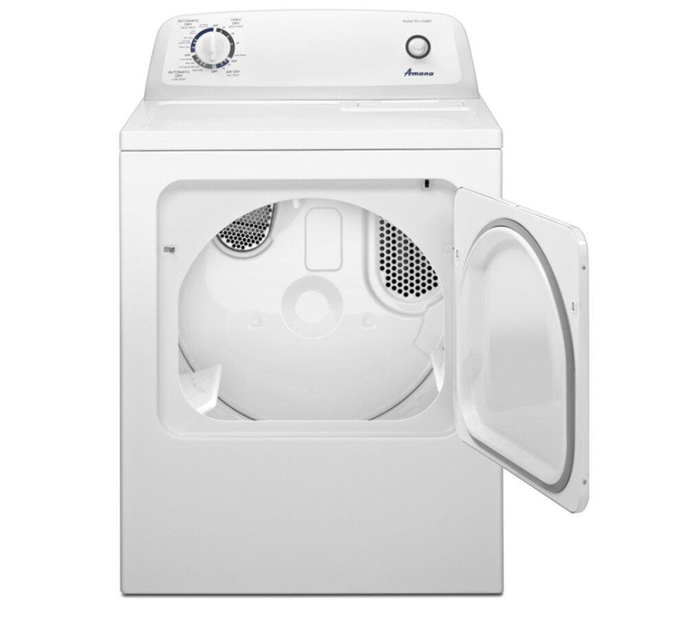 Amana White 29 in. 6.5 cu. ft. Electric Dryer 