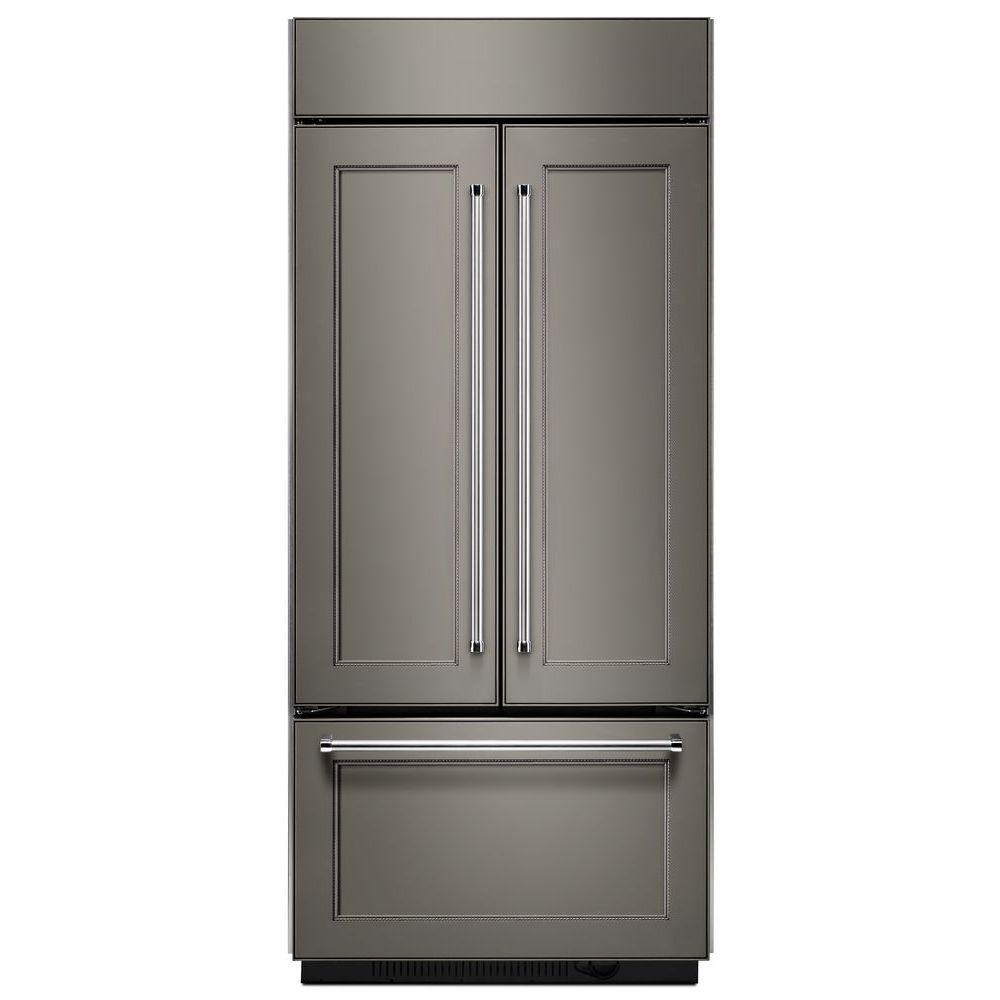 KitchenAid Panel Ready 36-1/4 in. 20.8 cu. ft. French Door Refrigerator 