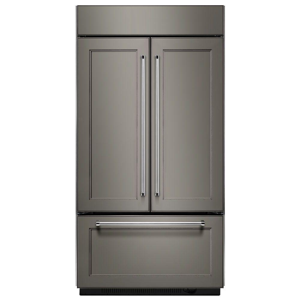 KitchenAid Panel Ready 42-1/4 in. 24.2 cu. ft. French Door Refrigerator 