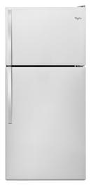 Whirlpool Monochromatic Stainless Steel 29-3/4 in. 18.2 cu. ft. Top Mount Freezer Full Refrigerator 