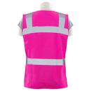 DeltaPlus Hi-Viz Pink Size M Polyester Tricot Safety Reusable Vest 