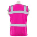 DeltaPlus Hi-Viz Pink Non-ANSI Womens Fitted  Safety Vest with Zipper Closure in Hi-Viz Pink 