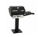 24 in. 36000 BTU Natural Gas Deluxe Grill with Grid in Black