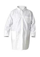 L Size Disposable Lab Coat with Knit Collar and Cuff (Case of 25)