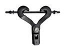 FNW&reg; Black Malleable Iron Center Load Beam Clamp with Extension Pipe in Black 