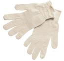 Large Cotton-Plastic Glove in White