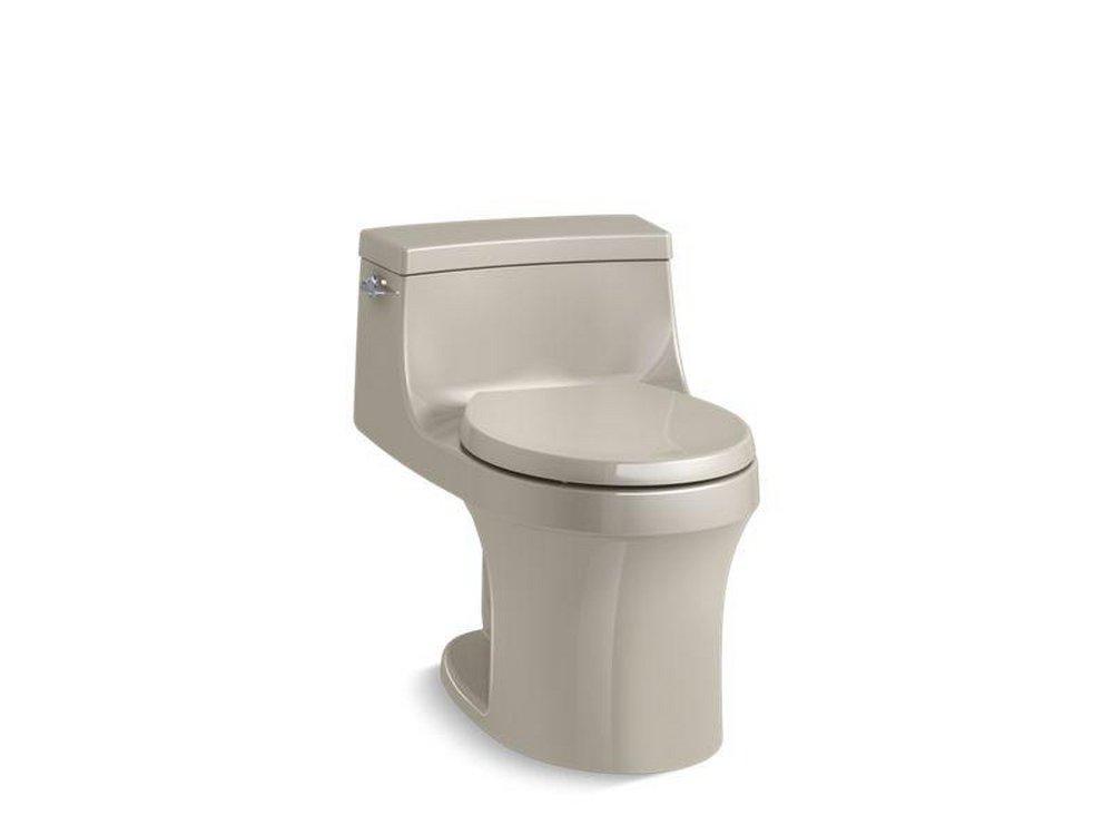 KOHLER Sandbar 1.28 gpf Round One Piece Toilet with Left-Hand Trip Lever 