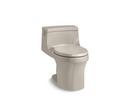 KOHLER Sandbar 1.28 gpf Round One Piece Toilet with Left-Hand Trip Lever 