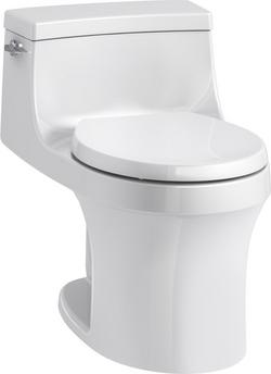 1.28 gpf Round One Piece Toilet in White