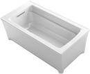 KOHLER White 61-3/4 x 31-3/4 in. Freestanding Bathtub with End Drain 