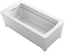 KOHLER White 67-3/4 x 31-3/4 in. Freestanding Bathtub with End Drain 