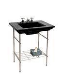 30-11/16 x 22-3/16 in. Rectangular Dual Mount Bathroom Sink in Black Black™