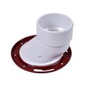 Oatey&reg; White 3 x 4 in. PVC Offset Closet Flange With Ring 
