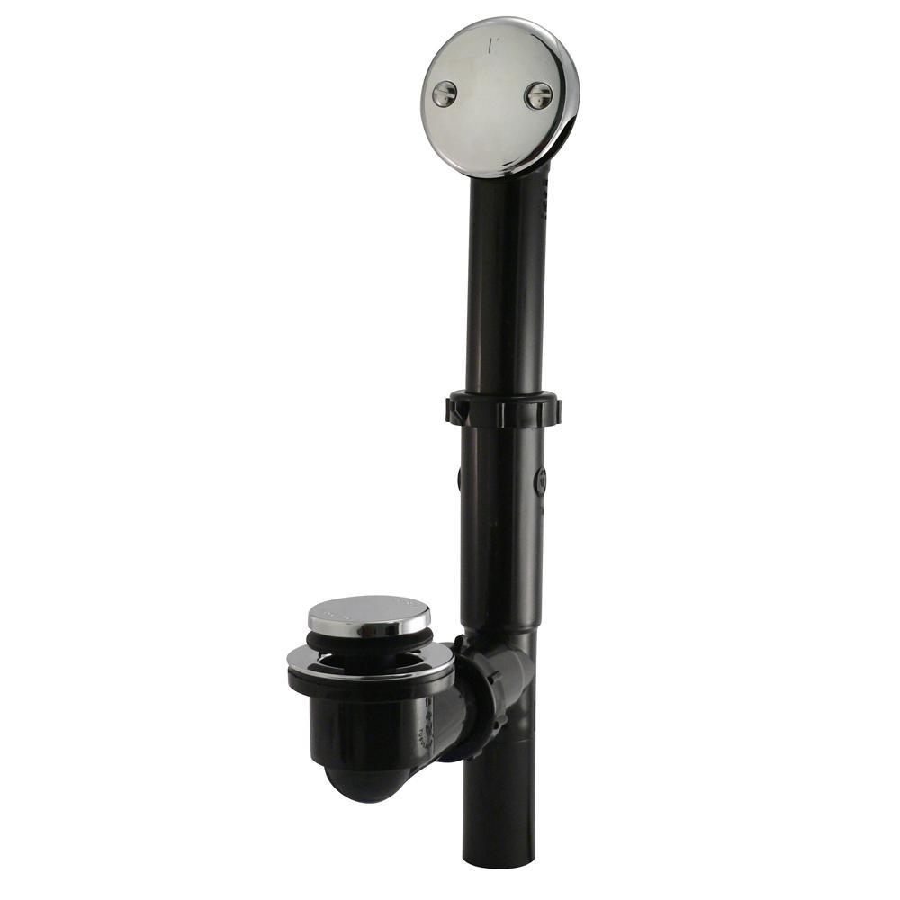 Keeney Black Bath Drain Foot Lock Stop 