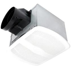 100 CFM Ceiling Mount Bathroom Exhaust Fan in White - Fan Only - 1 Sone - Energy Star Rated