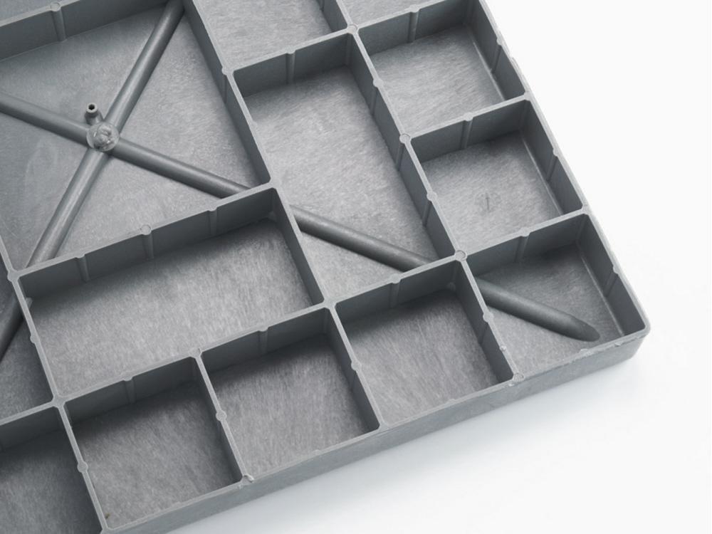 DiversiTech&reg; Grey 24 x 2 in. Equipment Pad Plastic 