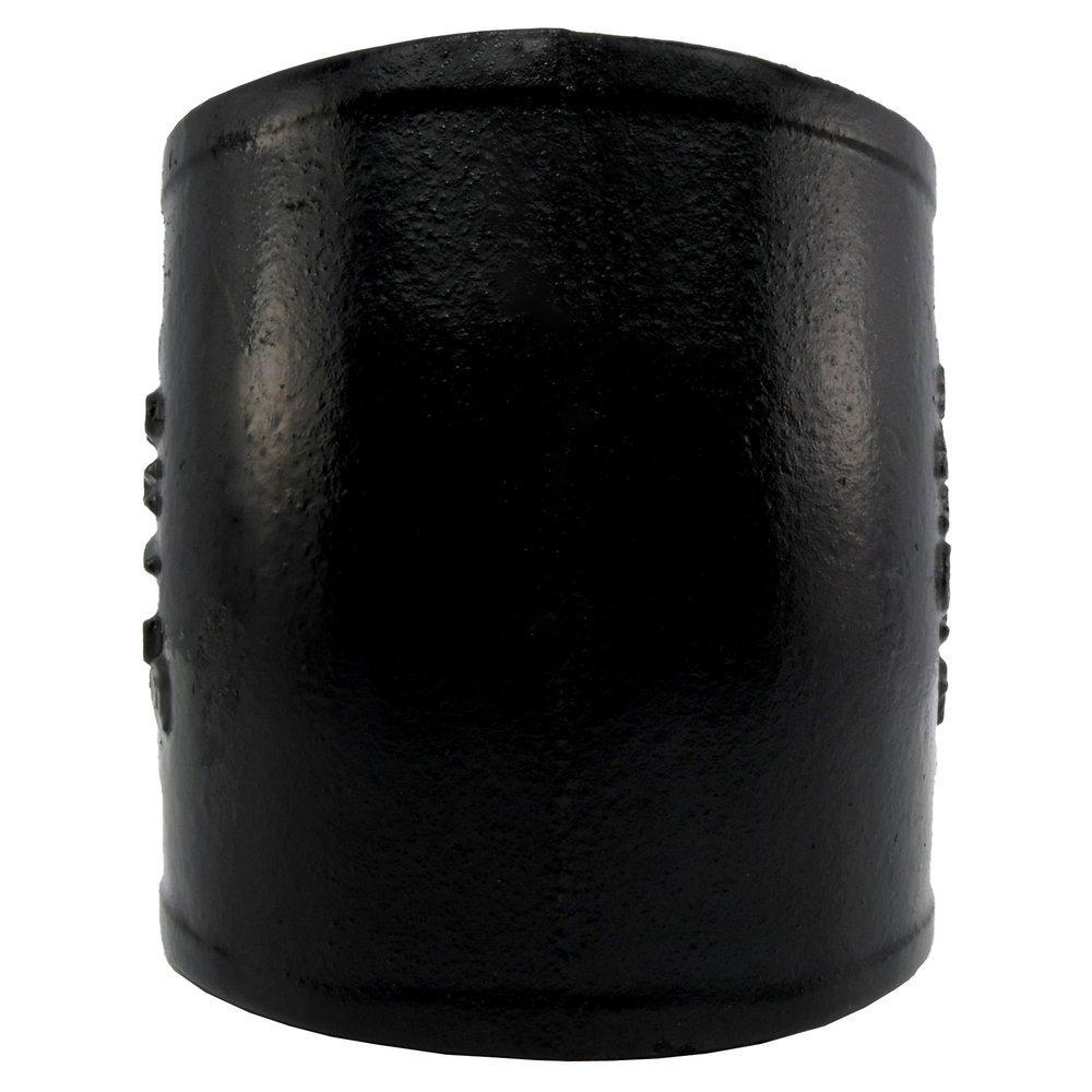 Black No Hub 22-1/2 Degree Cast Iron 1/16 Bend 