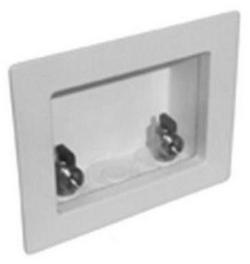 Unassembled Washing Machine CPVC Supply Box in White