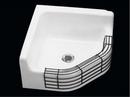 Commercial Enameling White 28 x 28 in. Corner Service Sink 