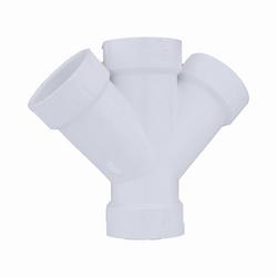 6 in. PVC DWV Double Wye