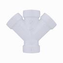 White PVC DWV Double Wye 
