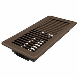 Residential Floor Grille in Brown 4 x 10 in.