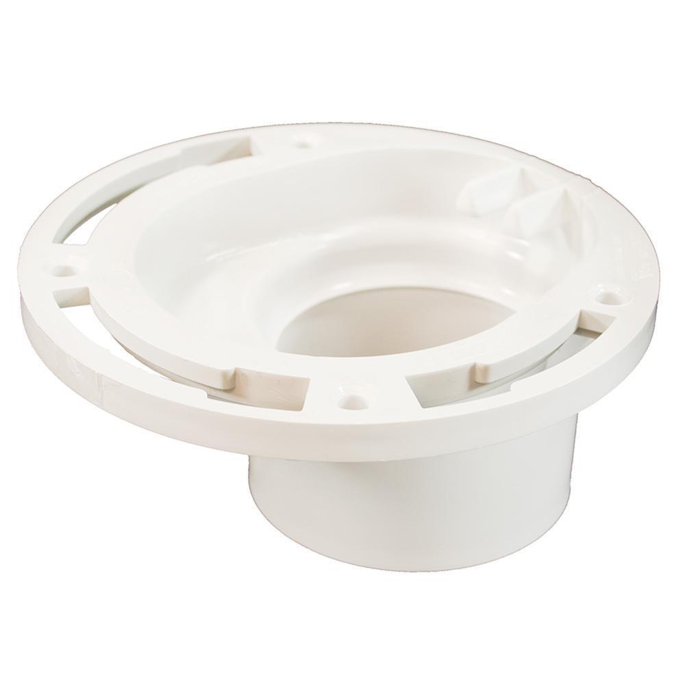 Jones Stephens PVC Schrankflansch Mit Edelstahlring – 7,6 Cm, Ohne Knockout