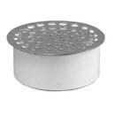 Jones Stephens Stainless Steel Snap-In PVC Floor Drain with Stainless Steel Strainer 